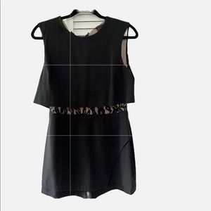 Bcbg Maxazria black and lace romper size 6